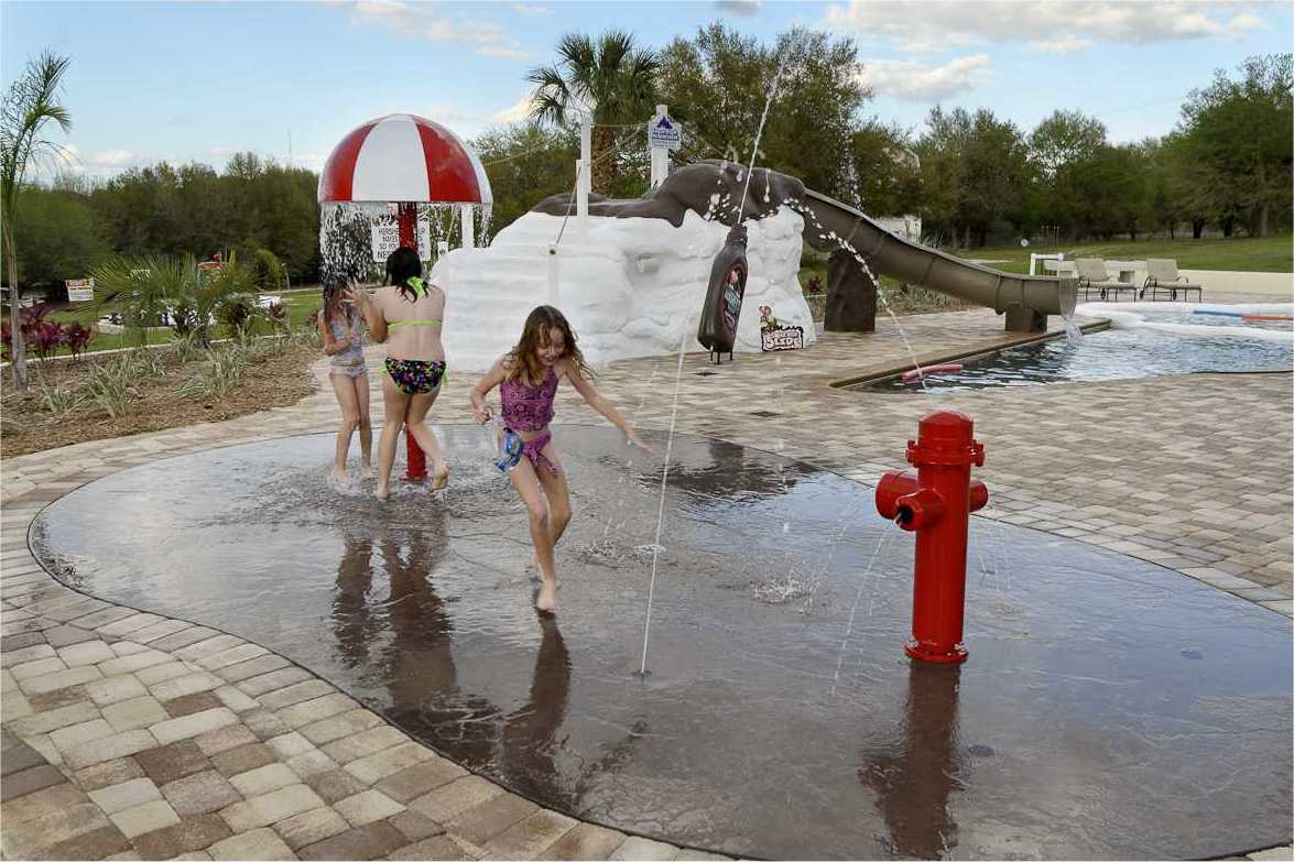 Splash Park - Kids Playing At The Sweet Escape