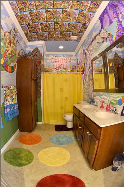 CandyLand Bathroom - Orlando, Florida - Private Vacation Rental Home : The Sweet Escape