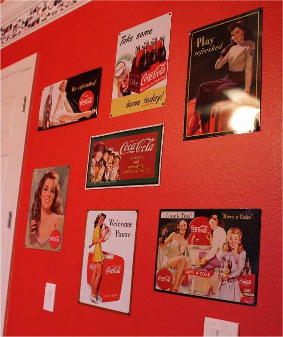 Vintage Coca-Cola theme at Sweet Escape vacation rental outside of Orlando, Florida