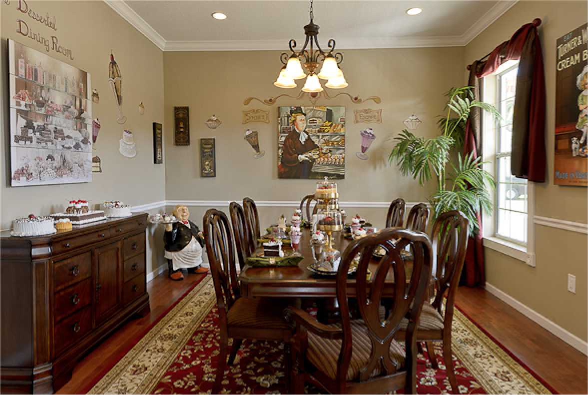 The dining room at Sweet Escape near Orlando, Florida