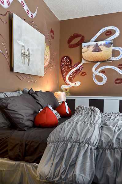 Hershey Kiss bedroom at The Sweet Escape vacation rental home