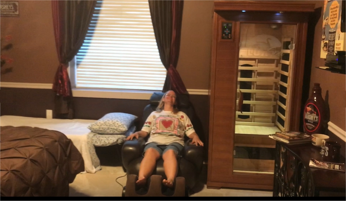 Indoor Sauna at The Sweet Escape Mansion