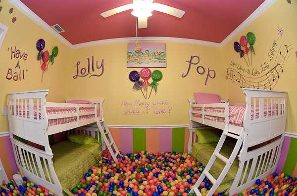 Lollipop Bedroom at an Orlando area vacation rental - The Sweet Escape