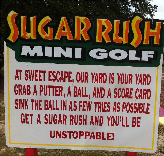 Orlando area mini golf at Sweet Escape vacation home rental