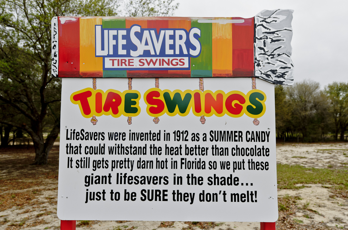 LifeSavers Candy Tire Swings At The Sweet Escape Luxury Vacation Home Rental AirBnb near Disney