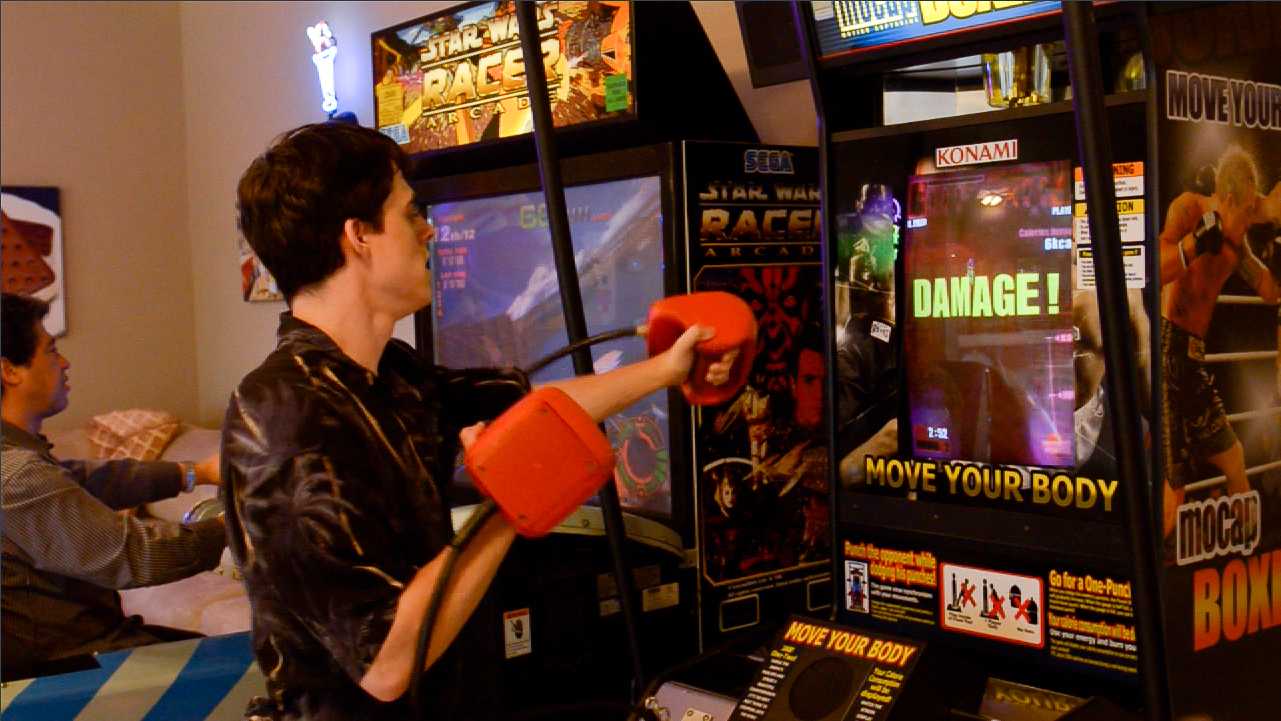 Play Mo-Cap Boxing at The Sweet Escape's video game arcade