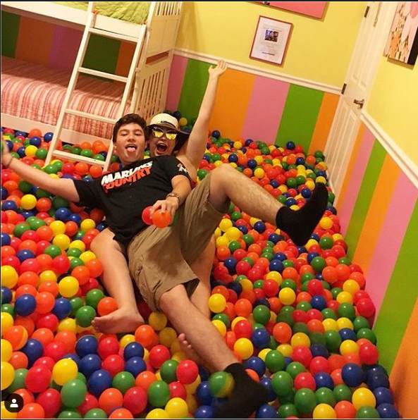Luxury airbnb house with a ballpit bedroom