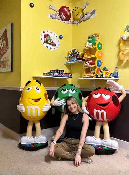 Sleeping among the M&Ms in a Candy Bedroom near Orlando, Florida