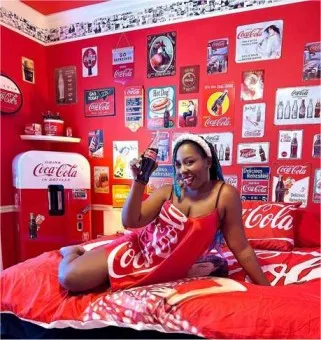 The Coca-Cola Bedroom at Sweet Escape Mansion